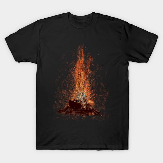 Bonfire of Souls T-Shirt by mjtillustration